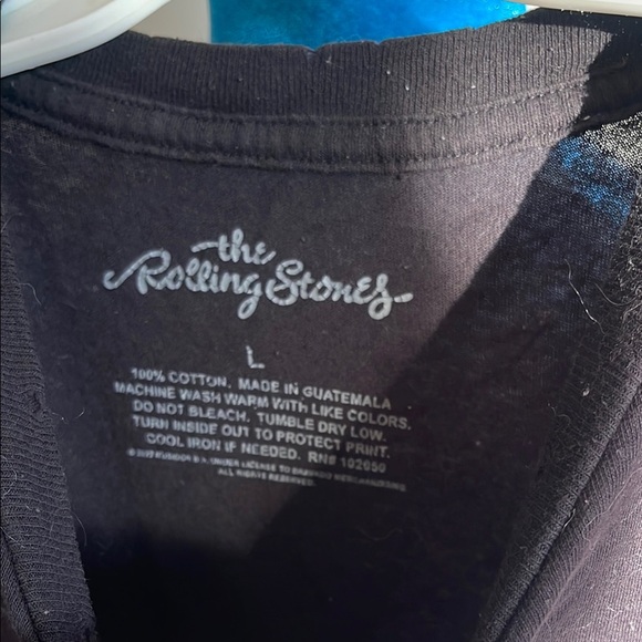 The Rolling Stones Kids Black Tee with Colorful Tongue Graphic - Picture 2 of 3